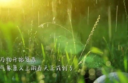 雨水：迎一場(chǎng)春雨 等一片花開(kāi)