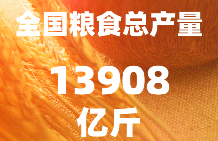 再創(chuàng)歷史新高！2023年全國(guó)糧食總產(chǎn)量13908億斤